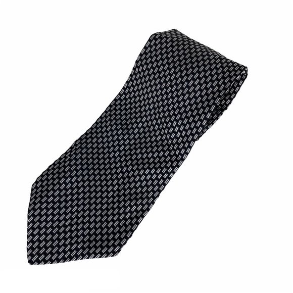 Bugatti Other - Villa Bugatti Silk Neck Tie Black White